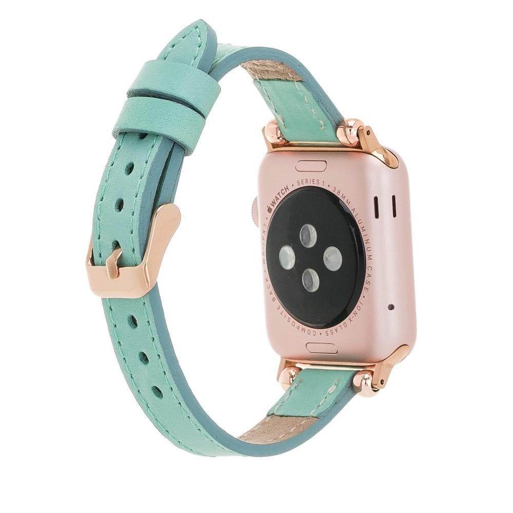 Seamy Ferro Style Apple Watch-band van echt leer