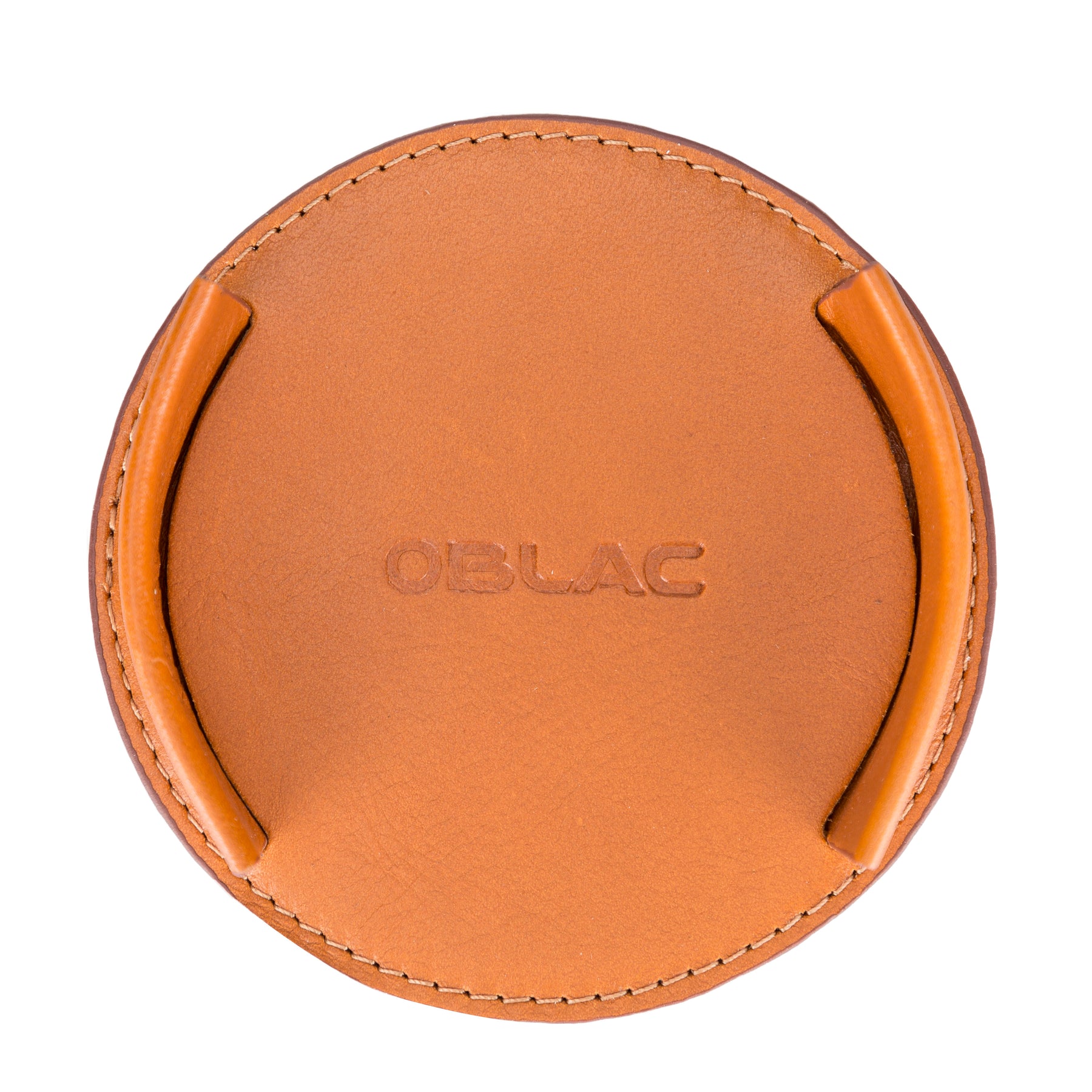 Leather Coasters Brown - Set of 6 pieces