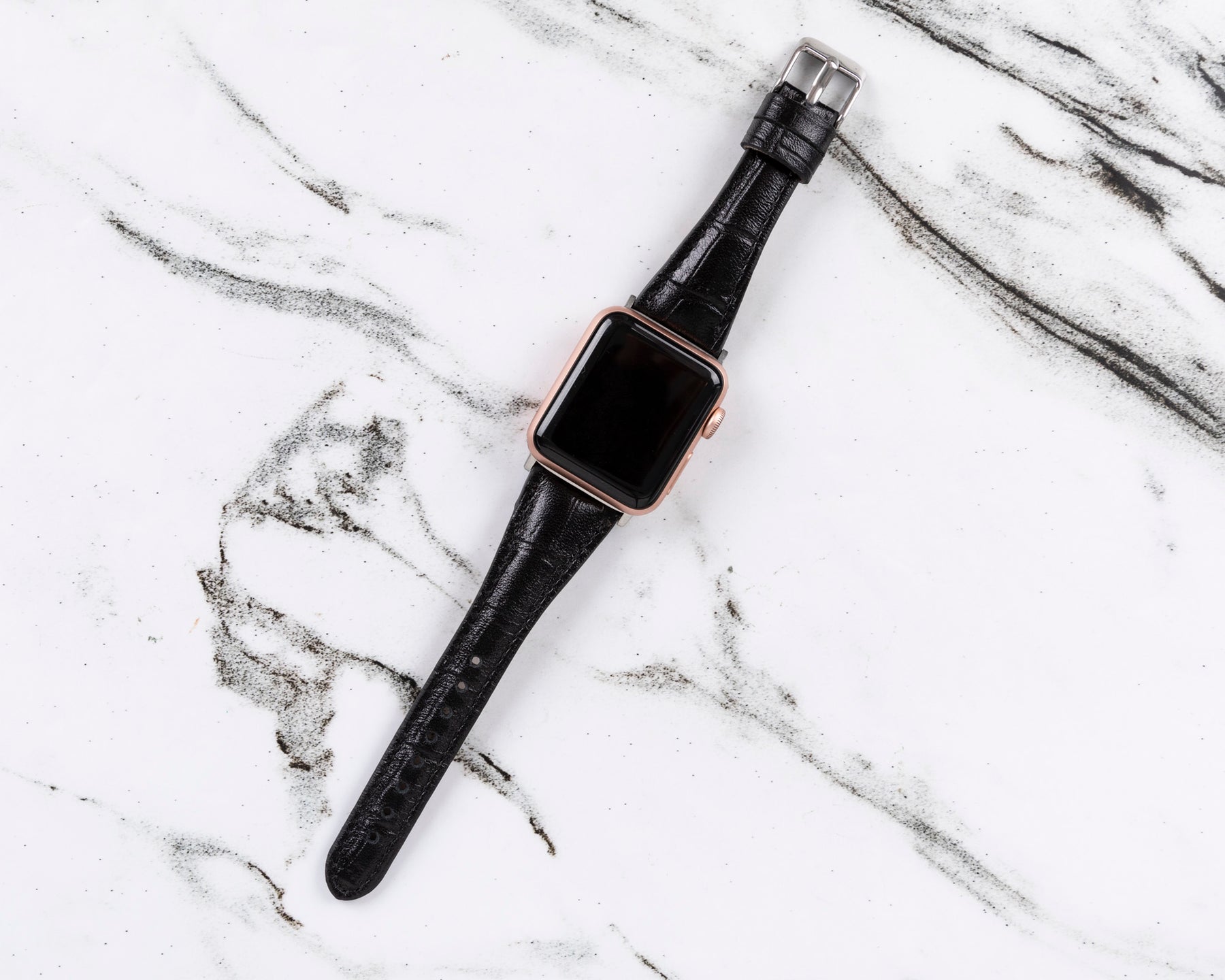 Leather Strap Apple Watch - Slim Design