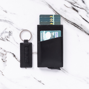 Card holder with key ring