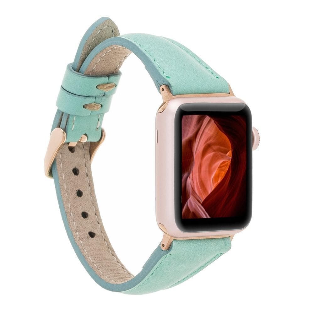 Classic Slim Style Genuine Leather Apple Watch Band 
