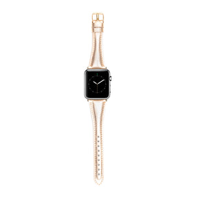 Leren Bandje Apple Watch S - Rosé Gold - Oblac