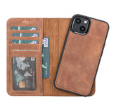 iPhone 13 hoesje antiek bruin leer