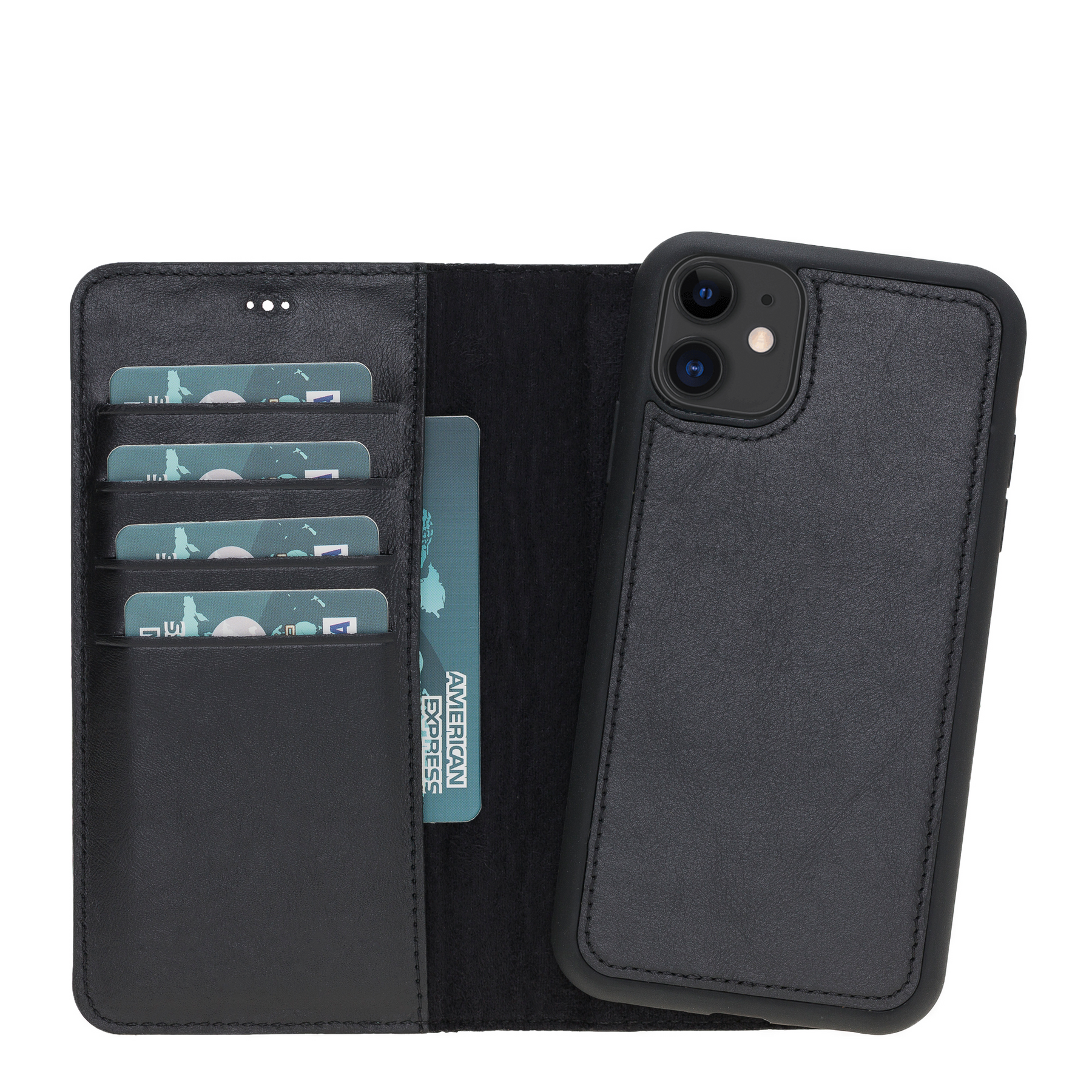 Magic Case Iphone 11 - Rustiek Zwart - Oblac